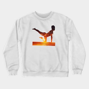 yoga and fitness Crewneck Sweatshirt